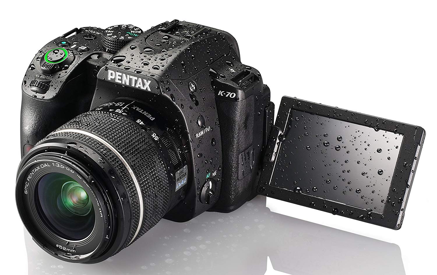 Pentax 24デジタル一眼レフカメラダイナミック3フィートLCD、ブラック（K-70 18-55mmレンズキットブラック）