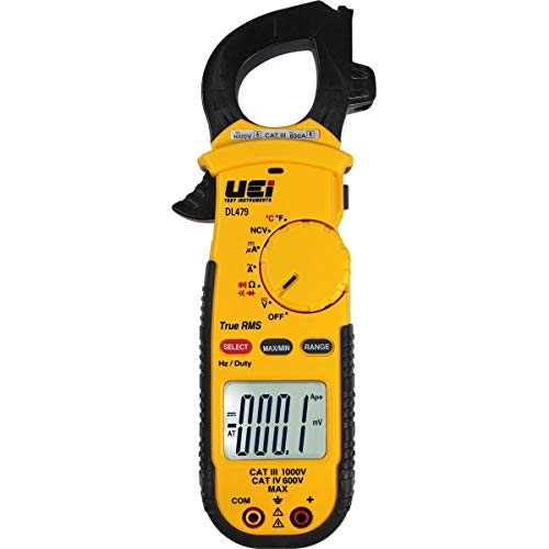 UEi Test Instruments DL479 真の実効値 HVAC/R クランプ メーター、AC 600 アンペア
