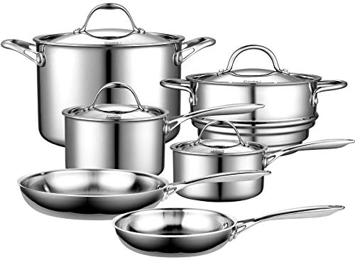 Cooks Standard 10-Piece Multi-Ply Clad Stainless Steel ...