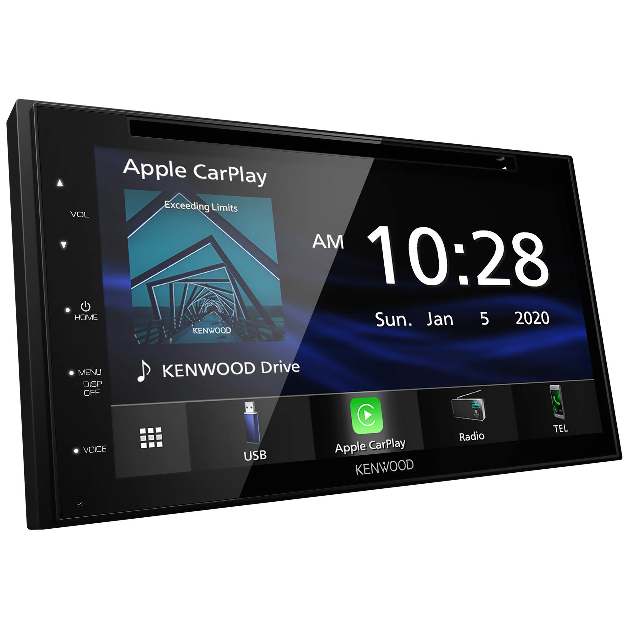  KENWOOD DDX5707S ダブルディン DVD カーステレオ、Apple Carplay および Android Auto 搭載、6.8 インチタッチスクリーン、Bluetooth、バックアップカメラ入力、サ...