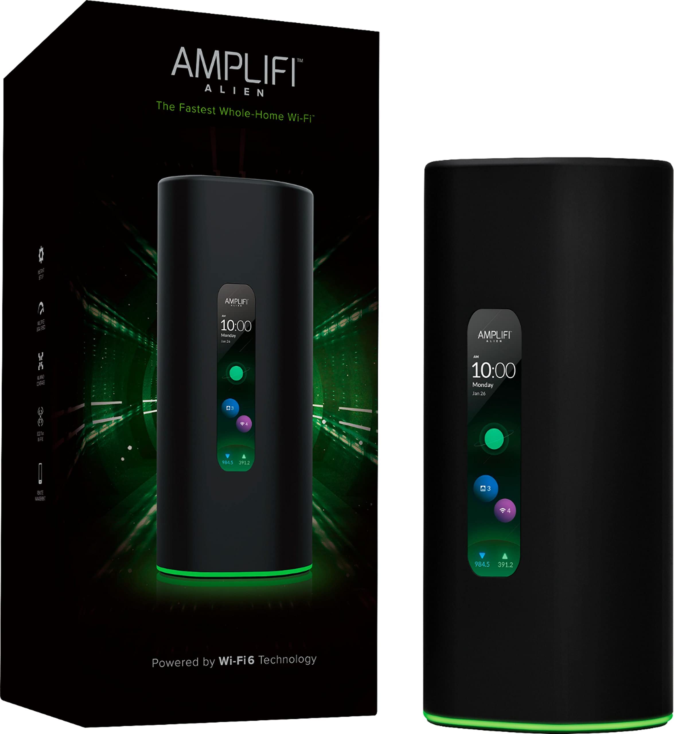 Ubiquiti Networks AmpliFi Alien トライバンド WiFi 6 スケーラブル メッ...