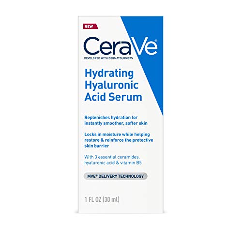 CeraVe ビタミンB5とセラミドを配合した顔用ヒアルロン酸美容液 |乾燥肌のための保湿フェイスセラム |無香料 | 1オンス