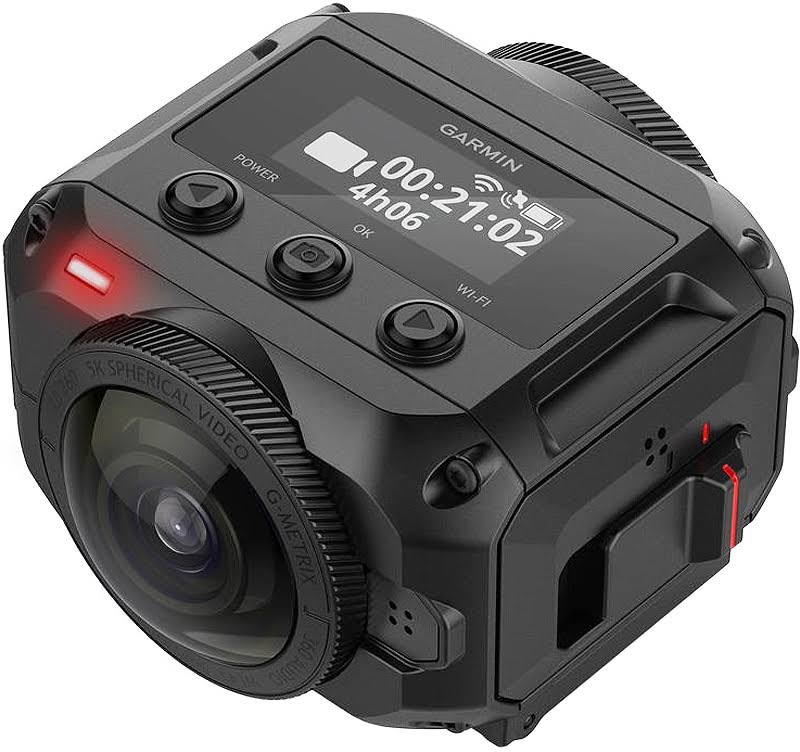 Garmin Virb 360-5.7K / 30fpsの解像度と4Kの球面安定化を備えた頑丈な防水360度カメラ