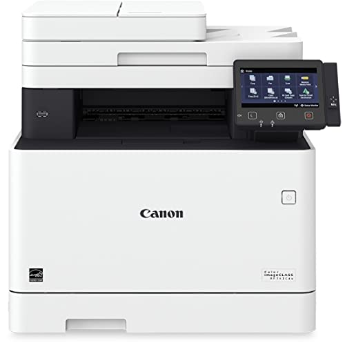 Canon Color imageCLASS MF743Cdw - オールインワン、ワイヤレス、モバイル対応、NFC (近距離無線通信) および 3 年保証付き両面レーザー プリンター