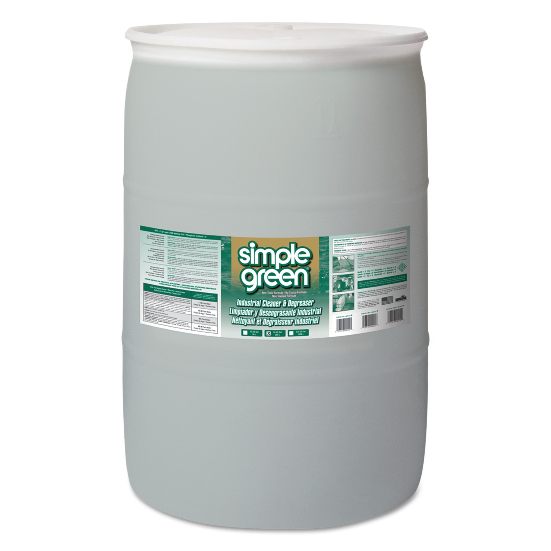 Simple Green 13008 工業用クリーナーおよび脱脂剤、濃縮、55 ガロンドラム缶