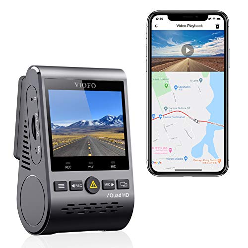 VIOFO A129 Plus ダッシュカム 2K 1440P 60FPS GPS Wi-Fi 付き、140 広角、駐車モード、緊急録画、スーパーキャパシター、モーション検出