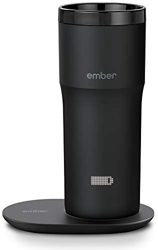 Ember 温度制御トラベルマグ 2、12 オンス、ブラック、バッテリー寿命 3 時間 - アプリ制御の加熱コーヒートラベルマグ - 改良されたデザイン