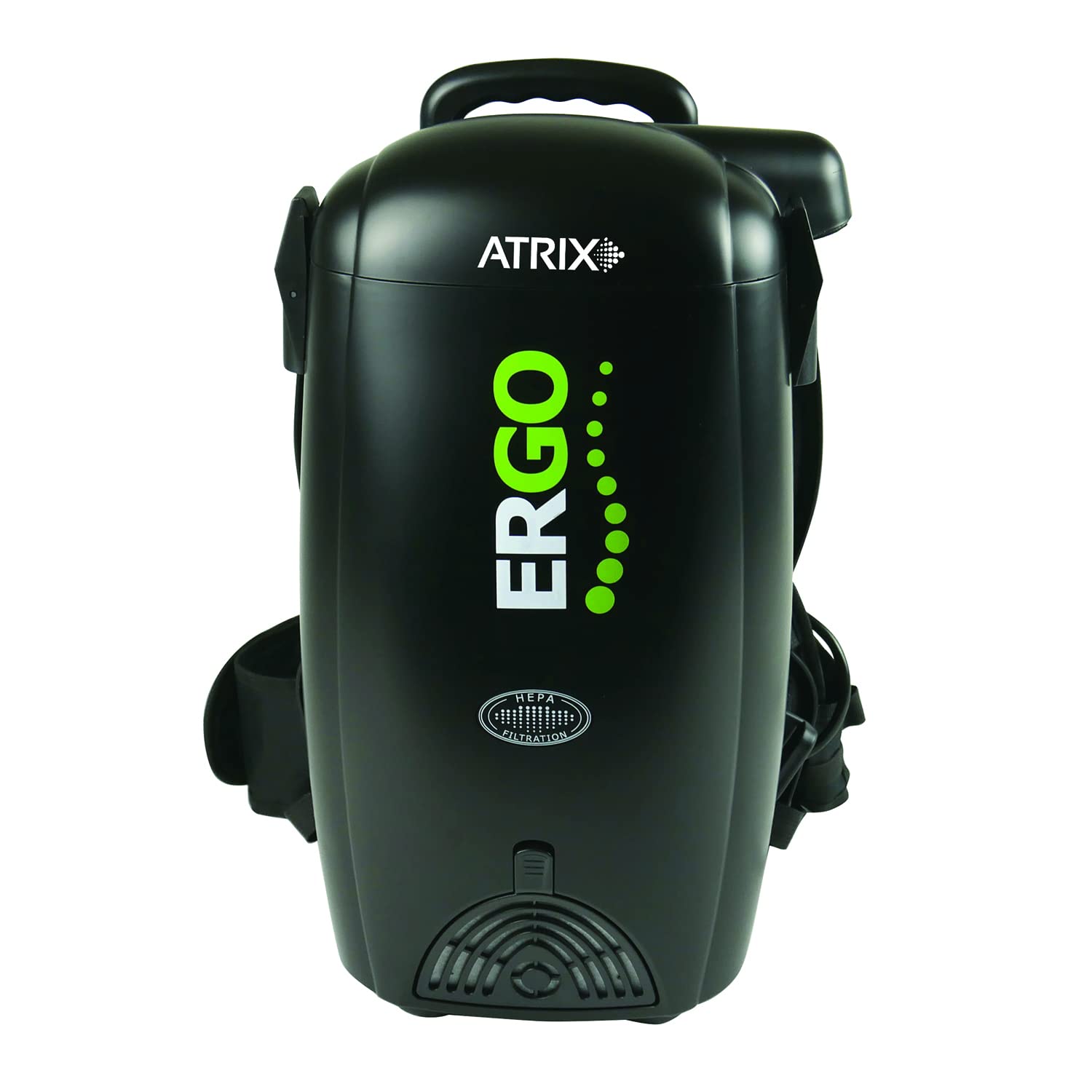 Atrix VACBP10 HEPA バックパック掃除機、追加フィルター付き、プレミアムバンドル、ブラック
