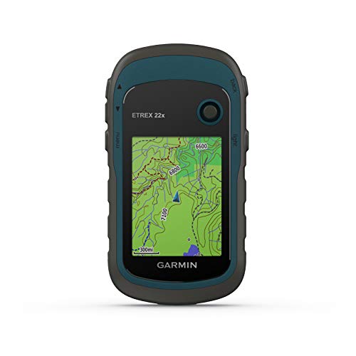 Garmin eTrex 22x、頑丈なハンドヘルド GPS ナビゲーター、ブラック/ネイビー...