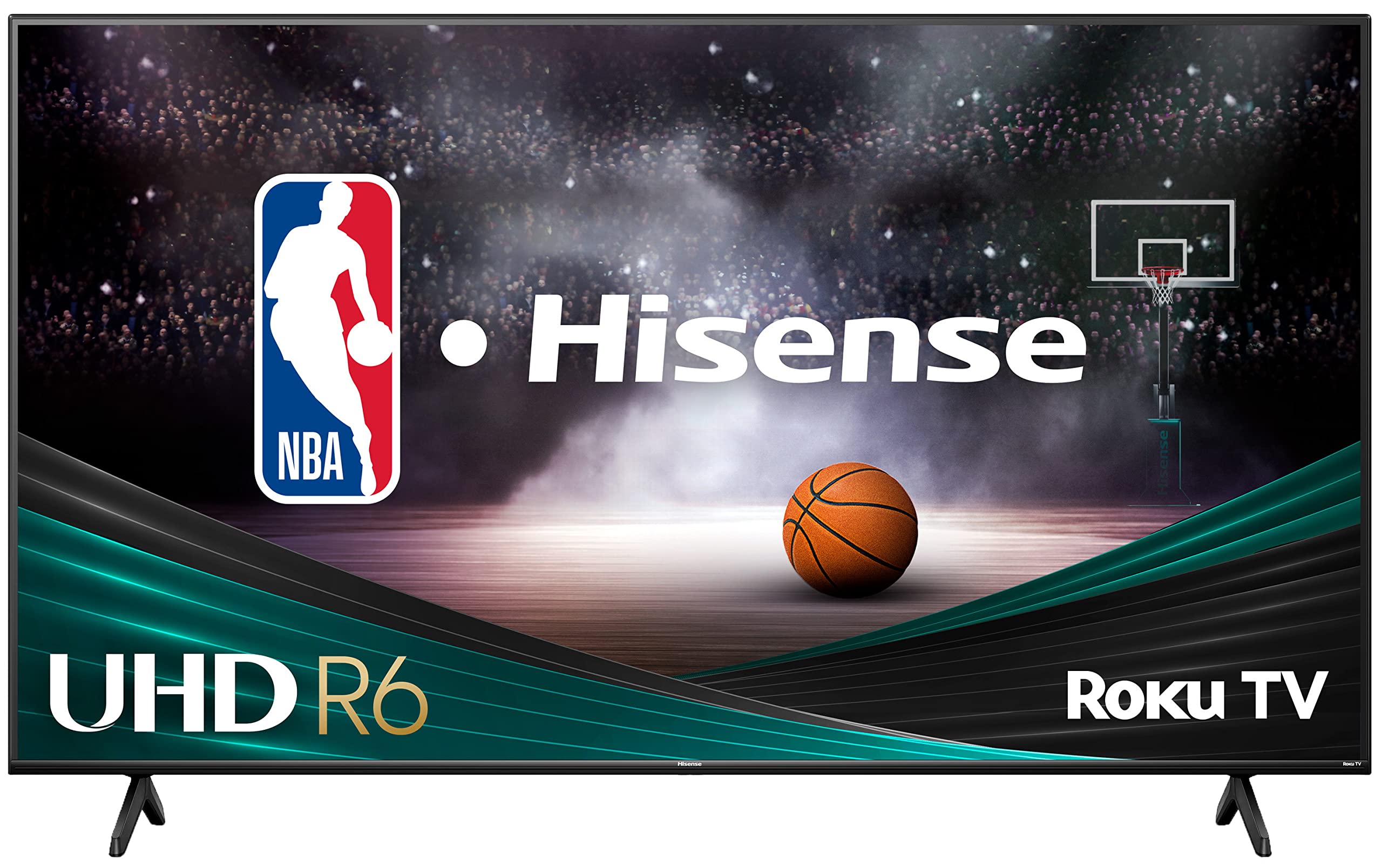 Hisense 65 インチ クラス R6 シリーズ 4K UHD Smart Roku TV、Alexa 互換、ドルビー ビジョン HDR、DTS スタジオ サウンド、ゲーム モード (65R6G)、ブラック