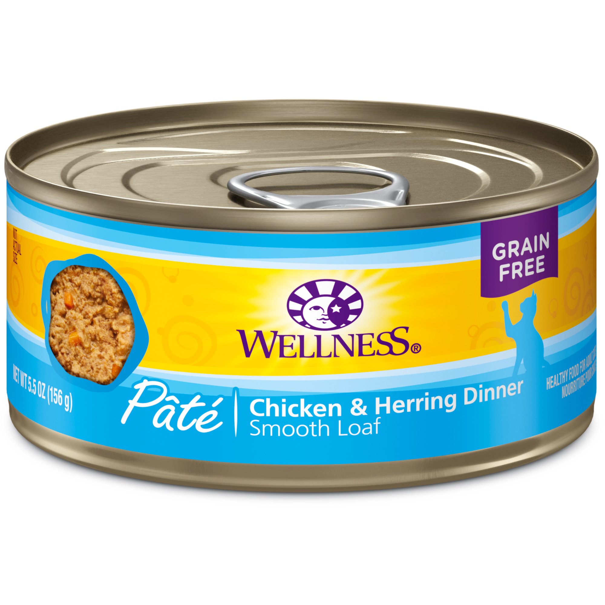 Wellness コンプリートヘルス 穀物不使用のウェット缶詰キャットフード、天然成分、本物の肉を使用、全品種...