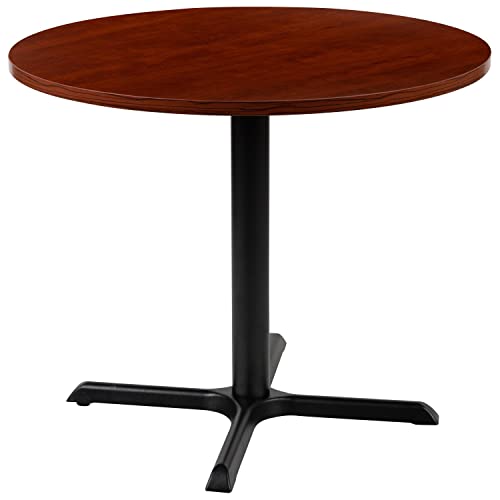 Flash Furniture 36 フィートの円形多目的会議テーブル (チェリー)