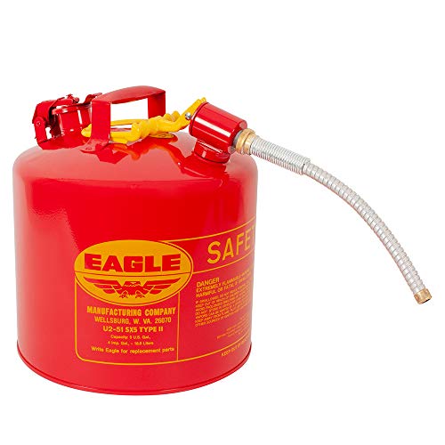 Eagle U2-51-SX5 タイプ II 金属製安全缶、可燃物、幅 11-1/4 フィート x 深さ 15...