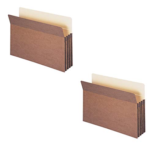 Smead ファイルポケット、ストレートカットタブ、3-1/2 インチ拡張、リーガルサイズ、リドロップ、1 箱あたり 25 枚 (74224)