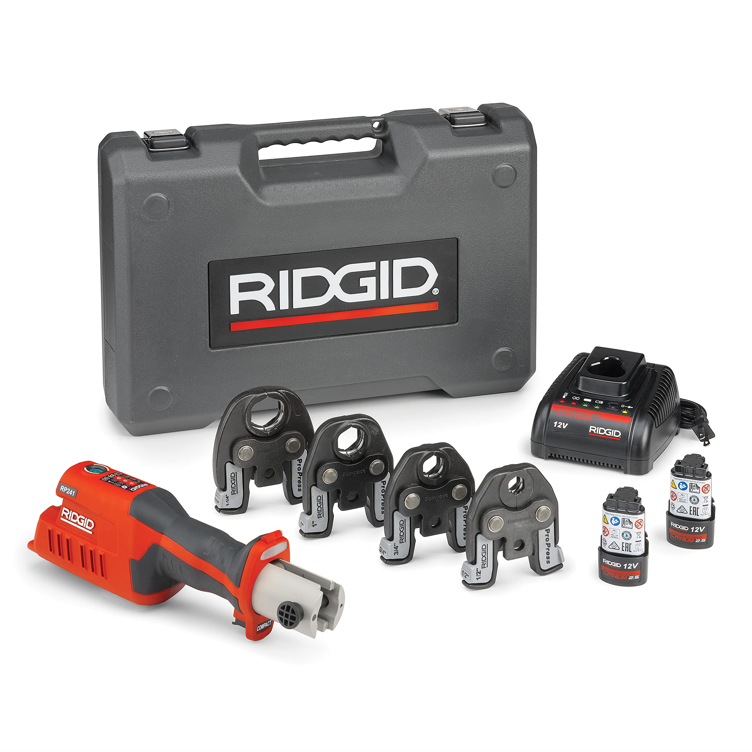 Ridgid 57363 Model RP 241 Compact Press Tool Kit with 1...