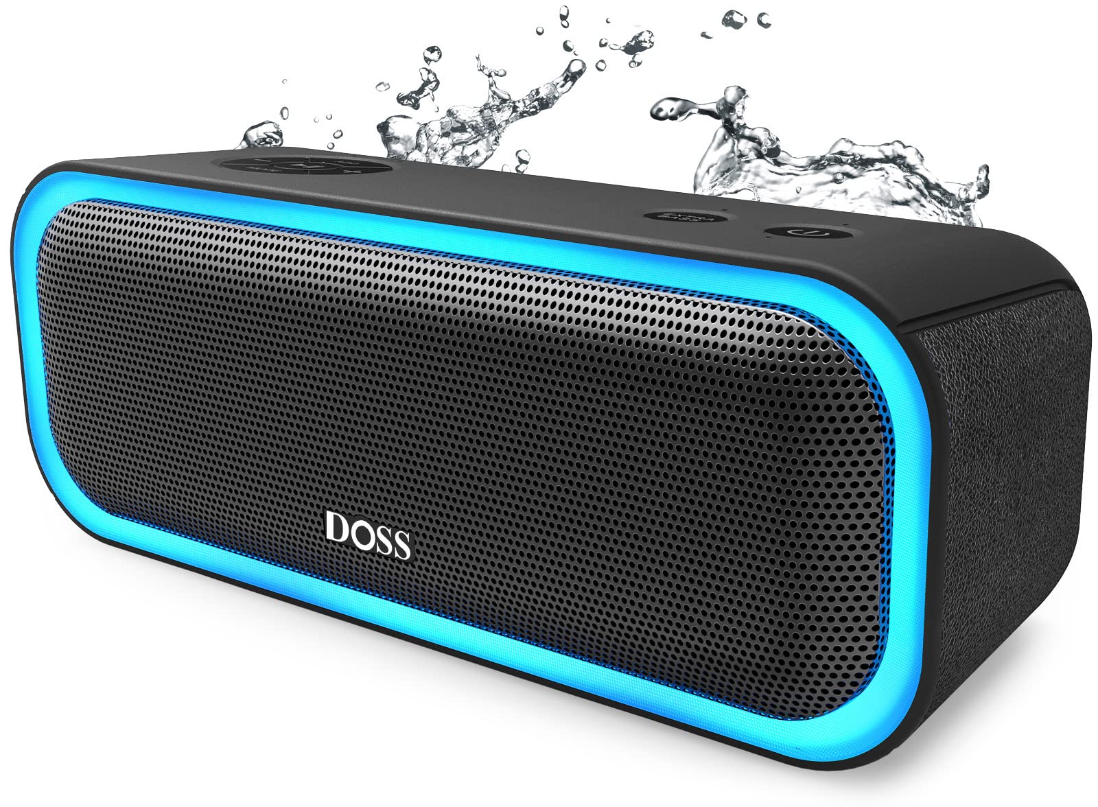 DOSS SoundBox Pro Bluetooth スピーカー、20W ステレオサウンド、アクティブエクス...