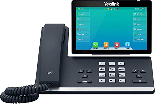 Yealink T57W IP 電話、16 VoIP アカウント。 7 インチの調整可能なカラー タッチ スク...