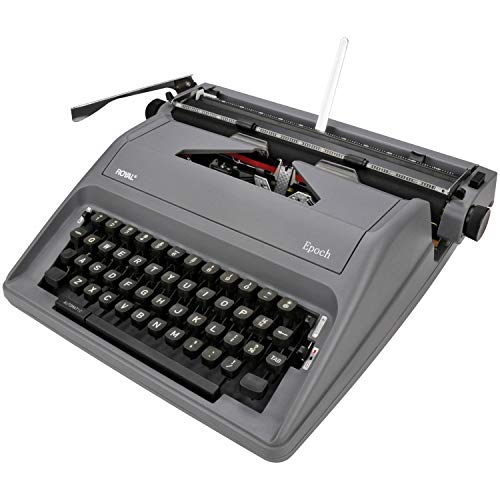 Royal エポック クラシック ポータブル マニュアル タイプライター - グレー (ROY79103Y)
