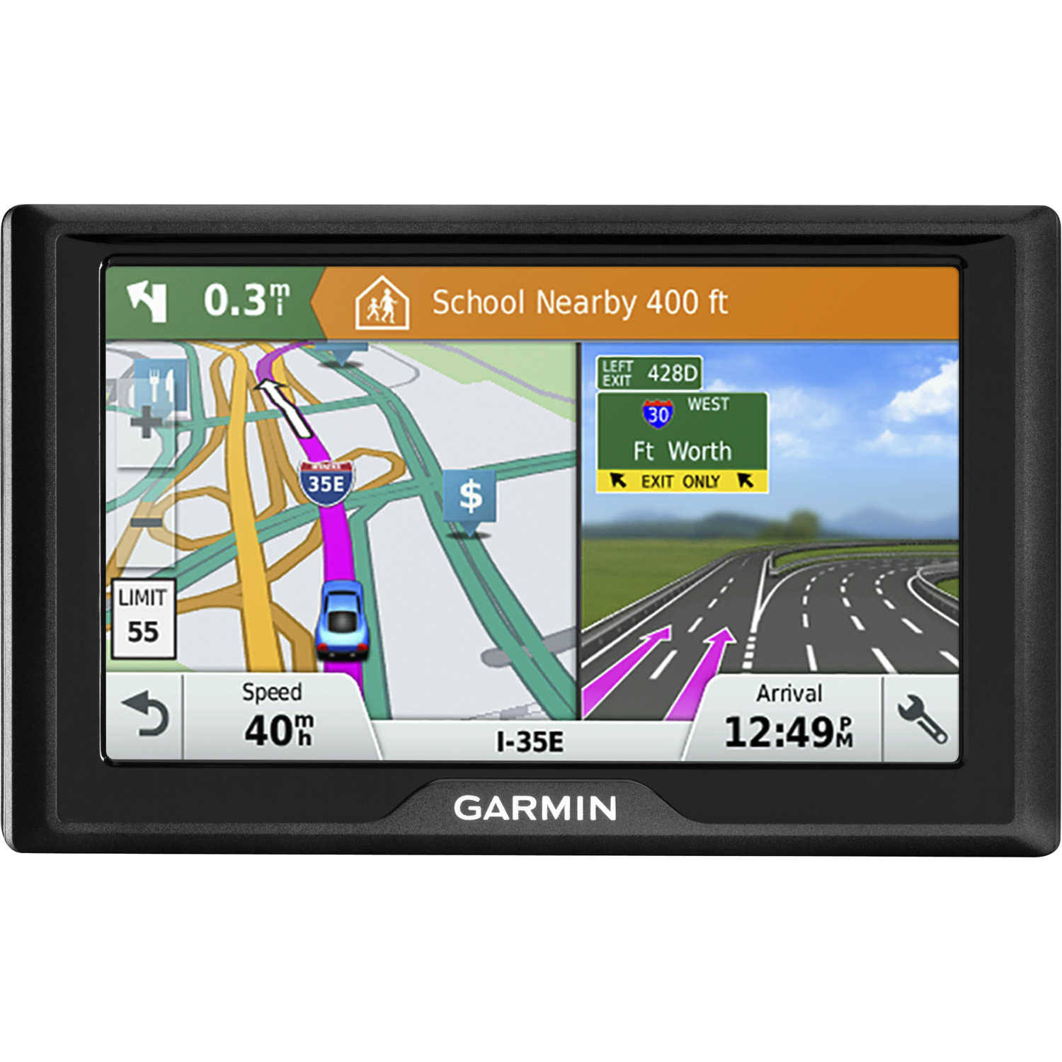  Garmin ドライブ51USALM GPSナビゲーターシステム、ライフタイムマップ、音声によるターンバイターン方式の経路案内、直接アクセス、ドライバーアラ...