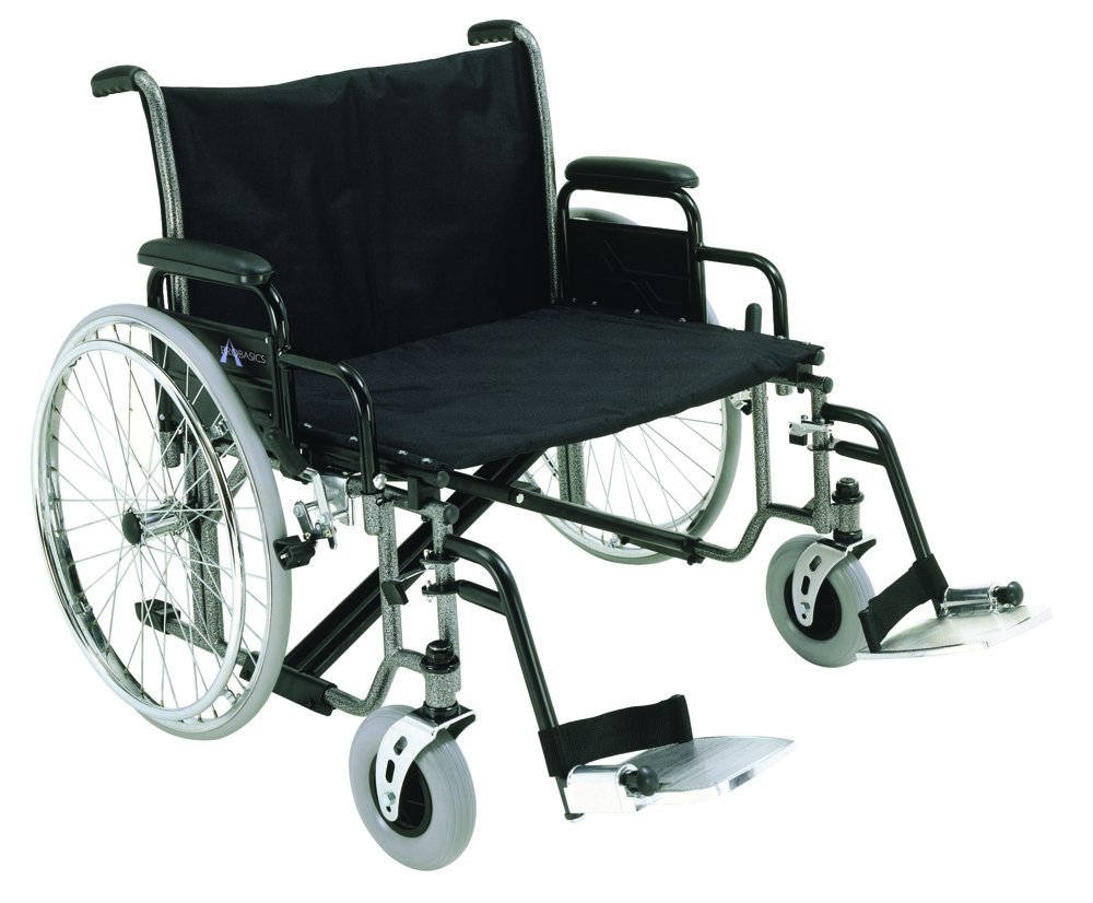 Roscoe ProBasicsエクストラワイドK7車椅子、26'x 20 'シート（スイングアウェイフットレストを含む）
