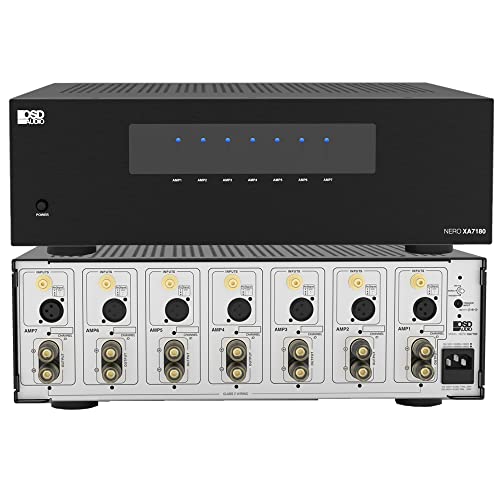 OSD Audio OSD Nero XA7180 クラス H 130W 7X チャンネル ホームシアター アンプ RCA XLR 入力、オーディオファン クラス H テクノロジー