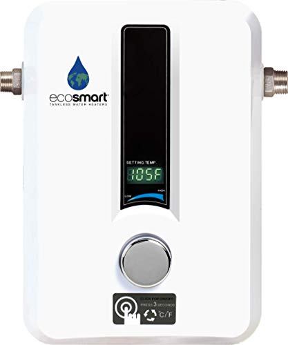 Ecosmart ECO 11 電気タンクレス給湯器、240 ボルトで 13KW、特許取得済みの自己調整技術搭載