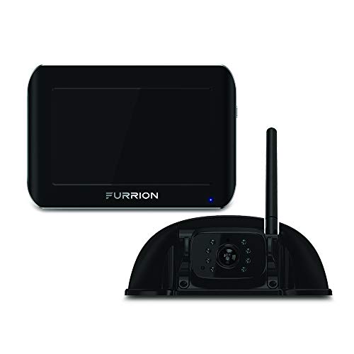 Furrion Vision S 5インチSharkfinカメラワイヤレスRVバックアップシステム、赤外線暗視および広視野角-FOS05TASF