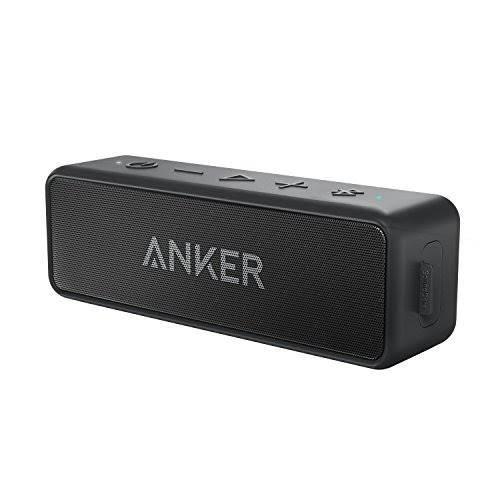 Anker SoundCore 2 ポータブル Bluetooth スピーカー、より優れた低音、24 時間再生...