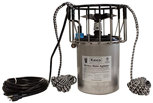 Kasco Marine Inc. Kasco マリン防氷剤 3/4 HP 湖 & 池防氷剤 120V (50 フィート電源コード) 池、湖、ドックバブラー用水防氷剤