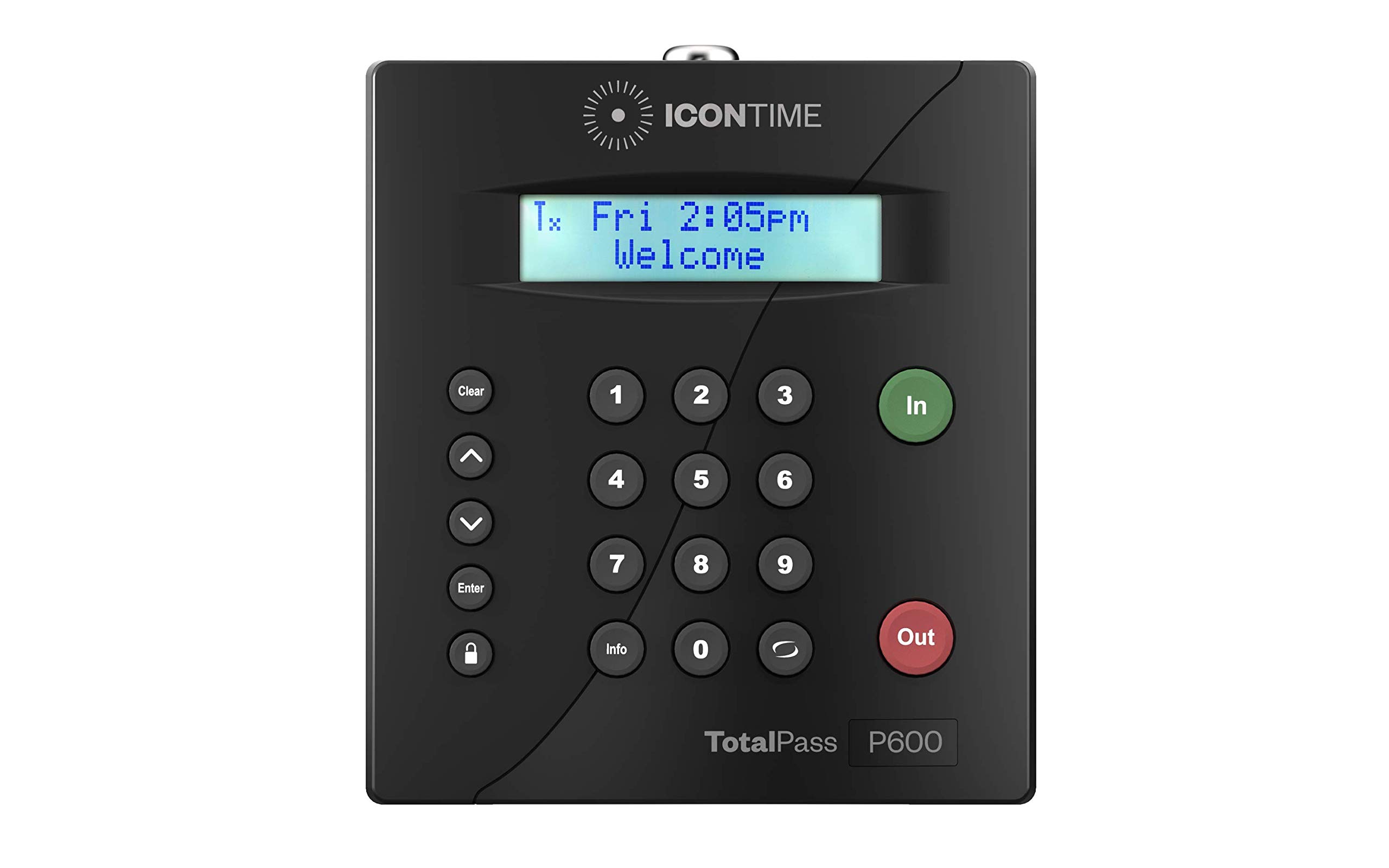  Icon Time Systems TotalPass P600 従業員タイムレコーダー |米国製|箱から出してすぐに使用可能 | USB、ネットワーク、Wi-Fi、Web 経由でタイムカードを管理|タイム...