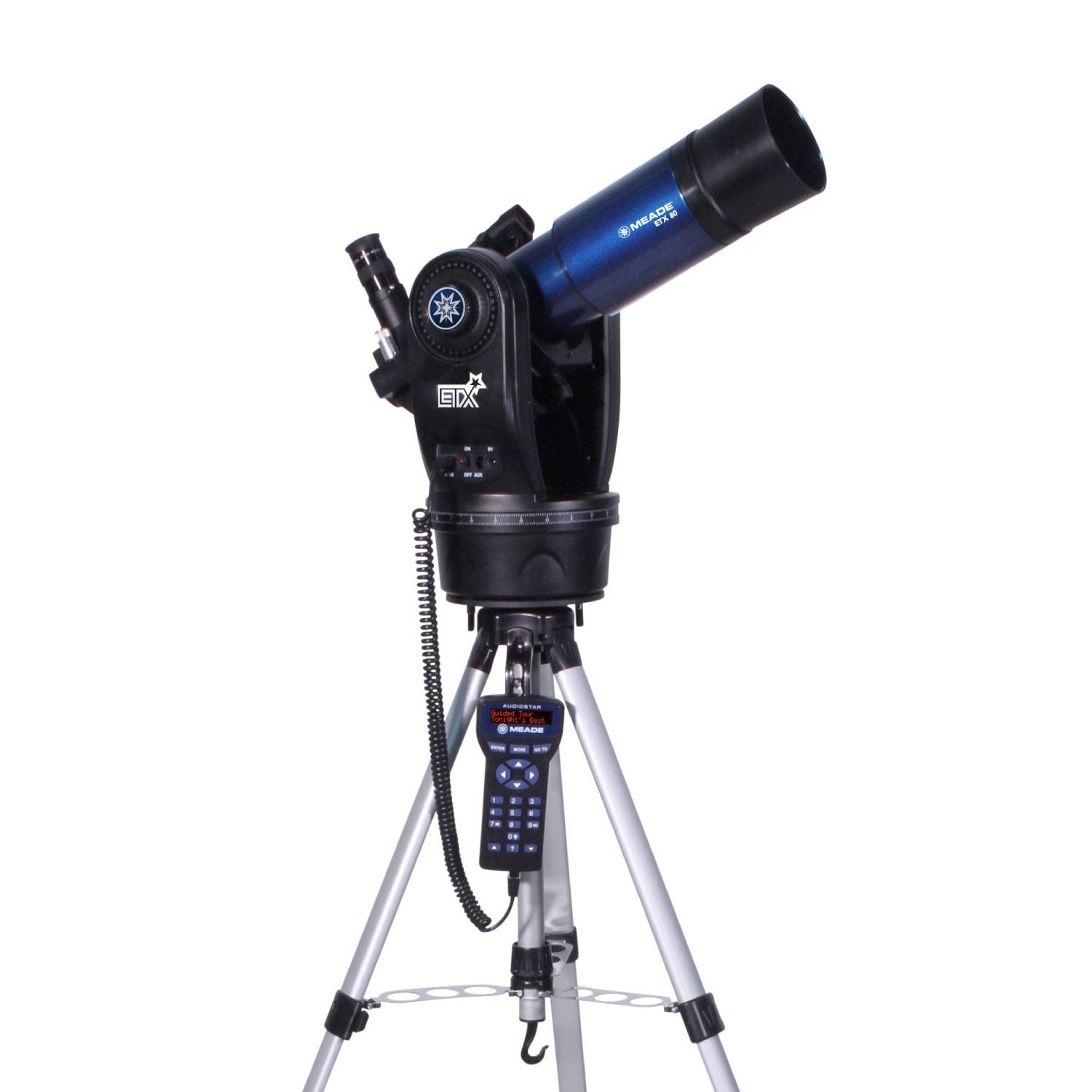 Meade Instruments ETX80 オブザーバー色消し屈折望遠鏡、調節可能なフィールド三脚、接眼レンズ、デラックス バックパック付き (205002)