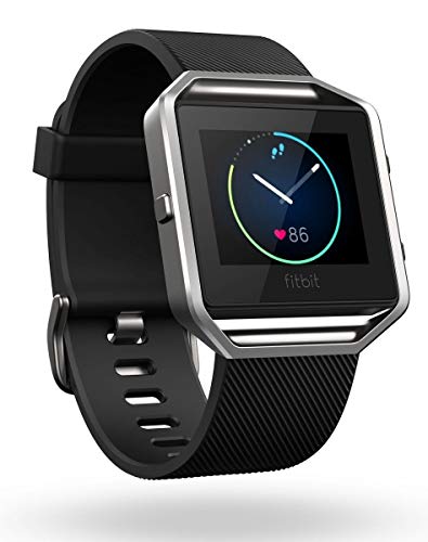Fitbit Blaze Smart Fitness Watch、ブラック、シルバー、ラージ（6.7〜8.1イ...