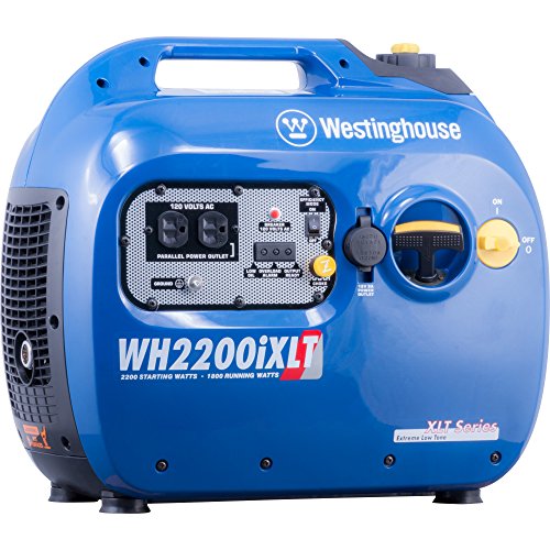 Westinghouse Outdoor Power Equipment Westinghouse WH2200iXLT 超静音ポータブル インバーター発電機 定格 1800 & ピーク 2200 ワット、ガス式