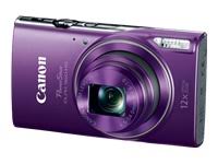 Canon PowerShot ELPH 360 HS、12倍光学ズームとWi-Fi内蔵（紫）