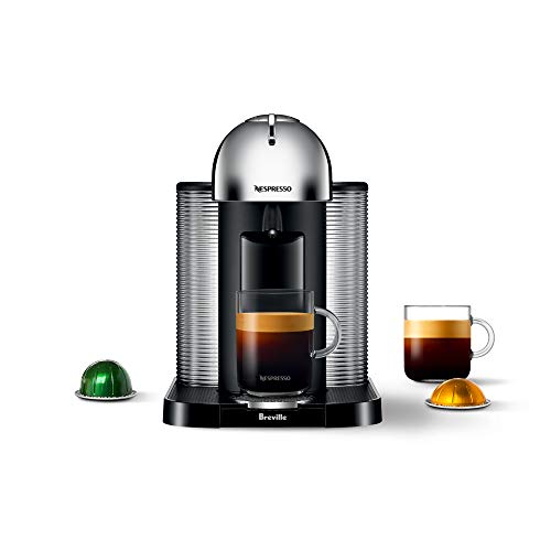 Nespresso Vertuo コーヒー アンド エスプレッソ マシン、5 カップ、クロム...