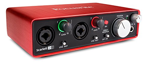 Focusrite Pro Tools 付き Scarlett 2i2 (第 2 世代) USB オーディオ インターフェイス |初め