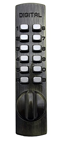 Lockey USA メカニカルキーレス表面実装フックボルトロックスライドドア用