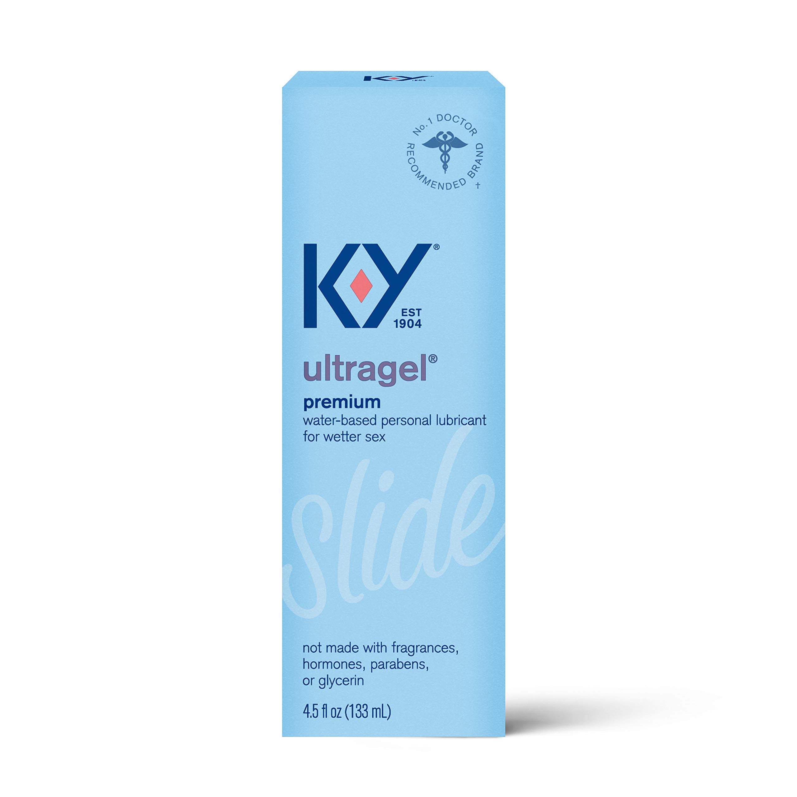 K-Y Ultragel Lube、パーソナル潤滑剤、水ベースのフォーミュラ、シリコンおもちゃと一緒に安全に使用、男性、女性、カップル向け、4.5 FL OZ
