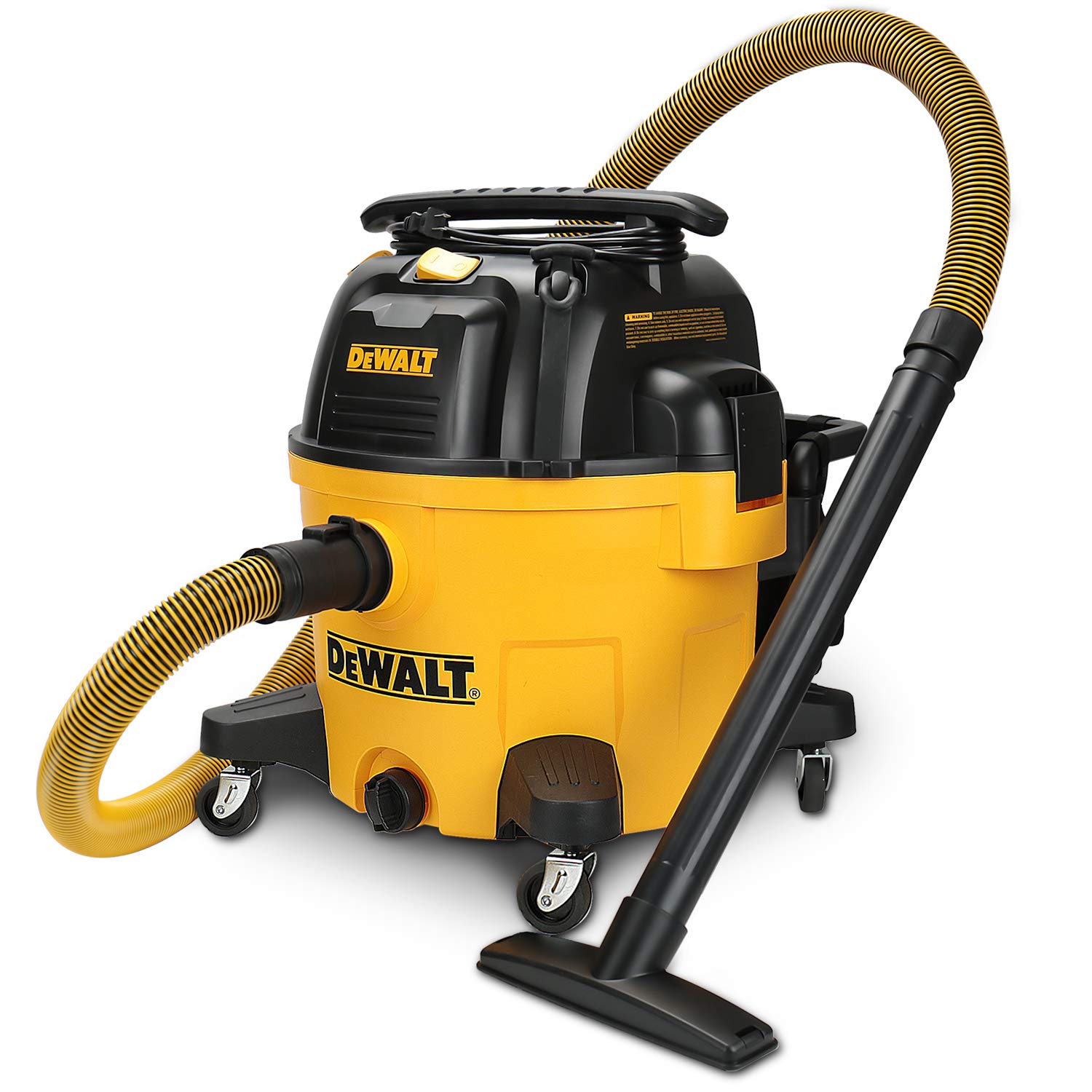 DEWALT 9 ガロンウェット/ドライ VAC、アタッチメント付きヘビーデューティショップバキューム、5 ピーク HP、ブロワー機能付き、DXV09PA、イエロー