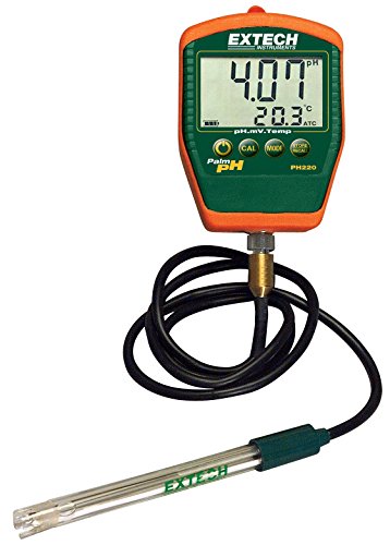 Extech PH220-C ケーブル付き電極付き防水パーム pH メーター