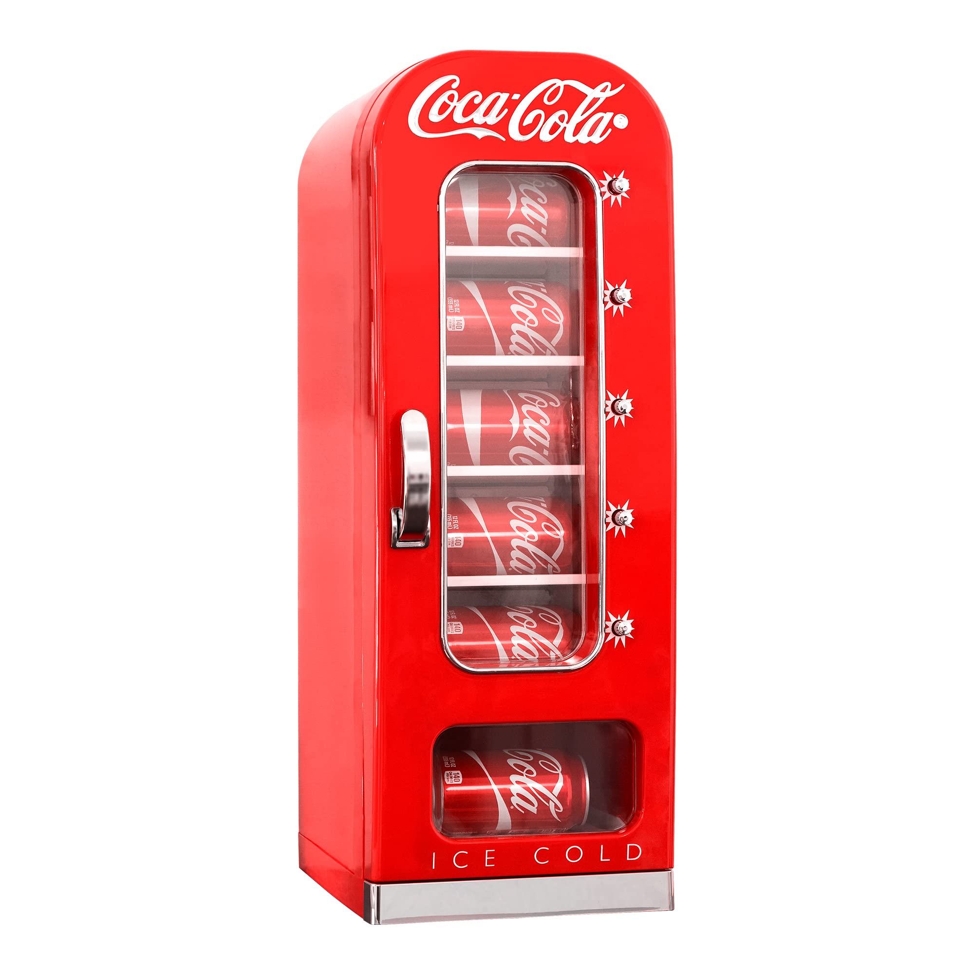 Koolatron コカ・コーラ レトロ自動販売機スタイル 10 缶熱電ミニ冷蔵庫、12V DC/110V A...