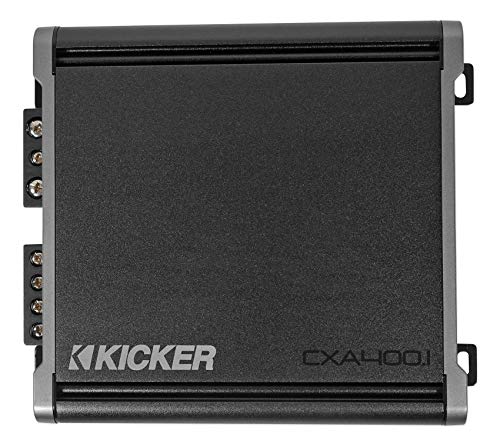 Kicker CX400.1 400 ワット クラス D モノラル アンプ、カーオーディオ スピーカー用、ブラ...