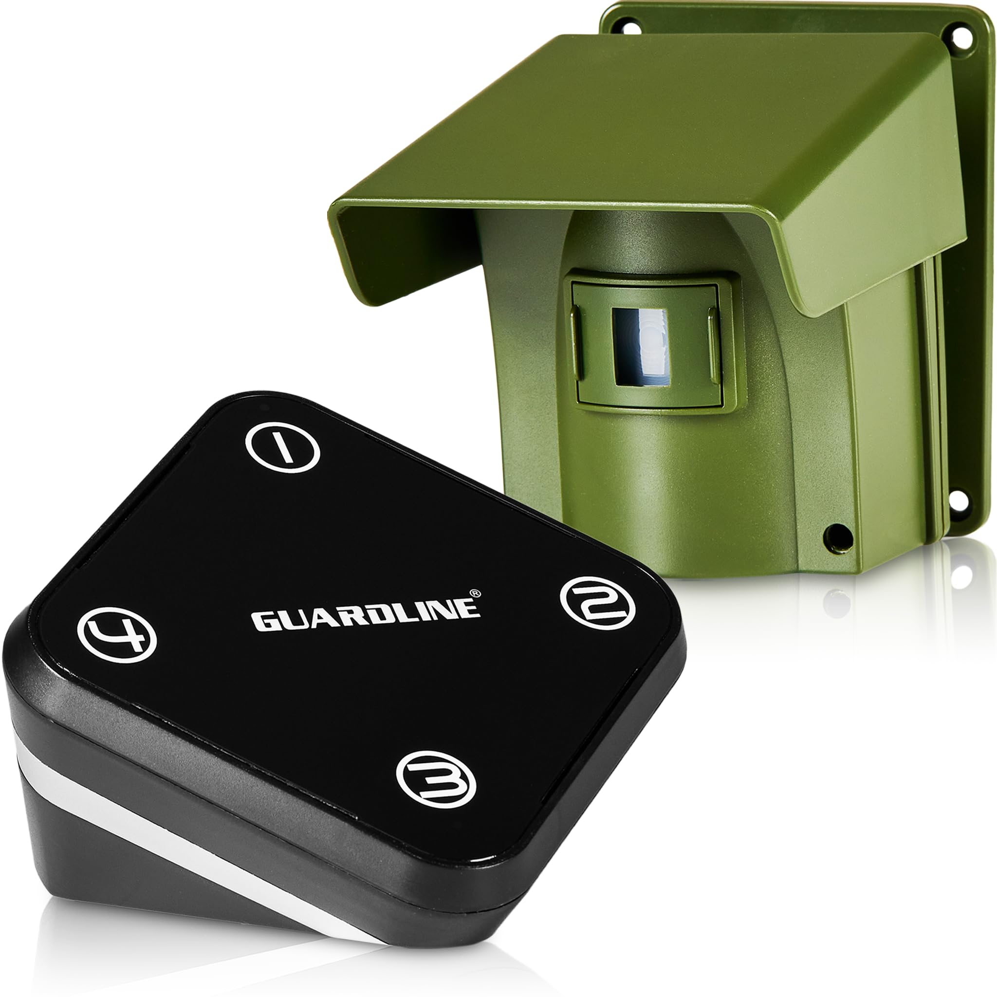 Guardline ワイヤレス私道アラーム - 1/4マイル範囲、家庭および財産用の耐候性屋外セキュリティ警報システム