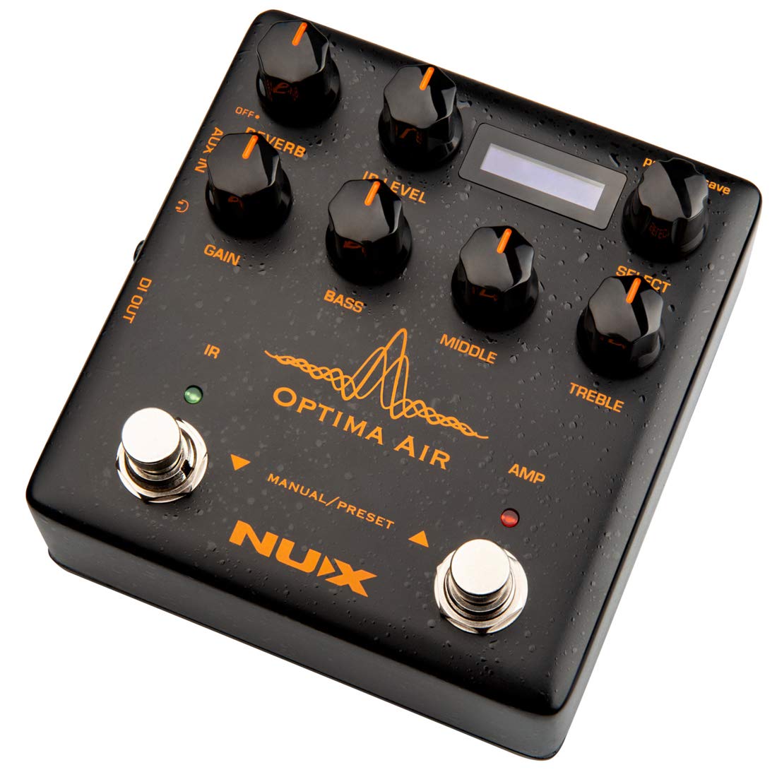 NUX Optima Air デュアルスイッチ アコースティック ギター シミュレーター (プリアンプ、IR ローダー、キャプチャー モード付き)