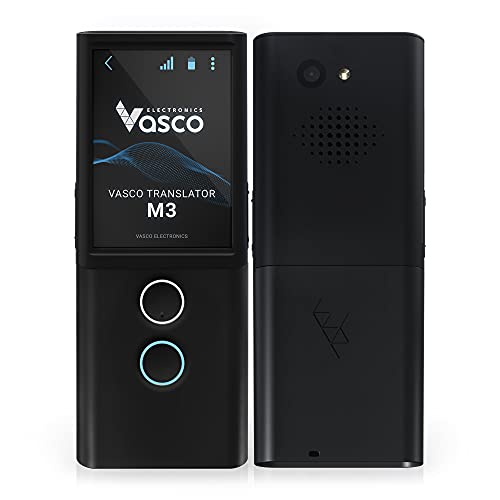 Vasco Electronics Vasco M3 言語翻訳デバイス | 200 か国で無料かつ無制限のインターネットを利用できる唯一の翻訳者 |写真翻訳 |ヨーロッパのブランド