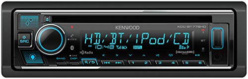 KENWOOD KDC-BT778HD シングル DIN Bluetooth CD カーステレオ レシーバー (Amazon Alexa 音声コントロール付き) | LCDテキストディスプレイ | USB および AUX 入力