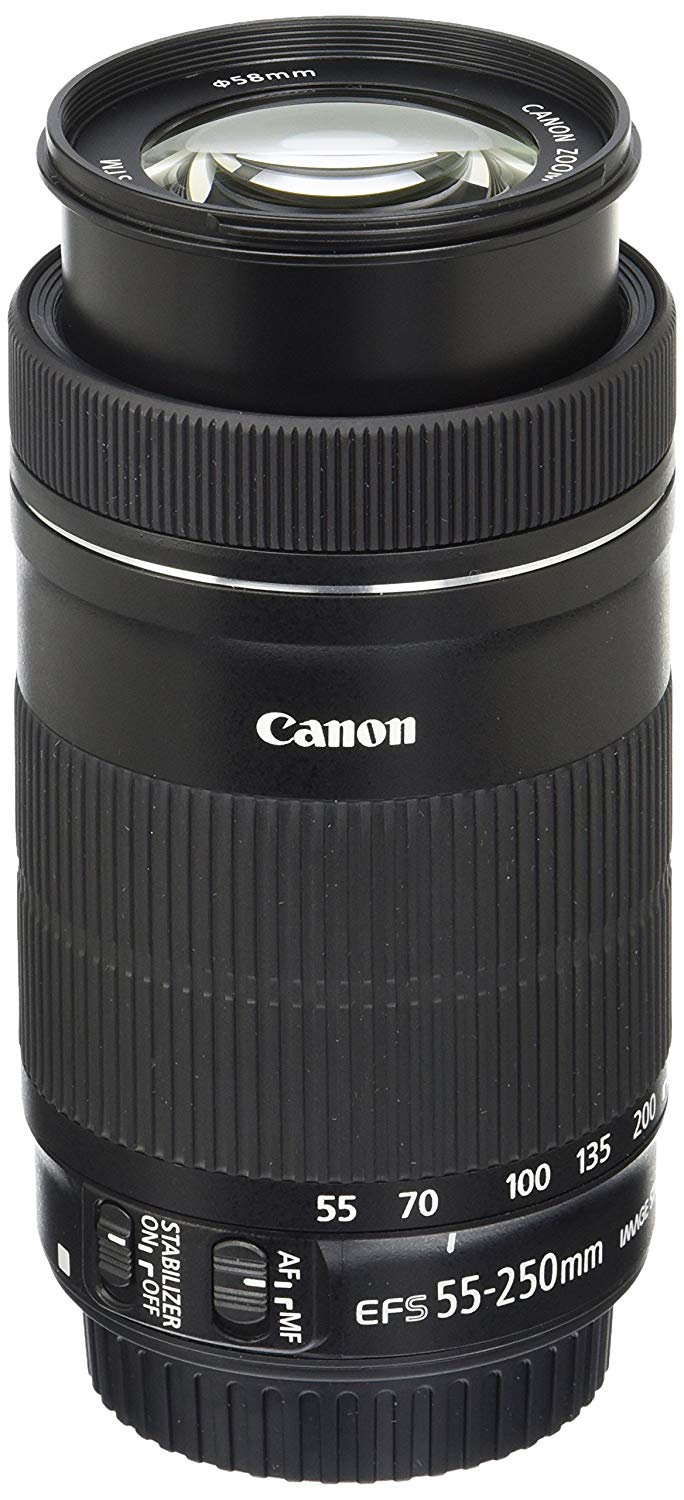 Canon EF-S 55-250mm F4-5.6 ISSTMレンズ一眼レフカメラ用...