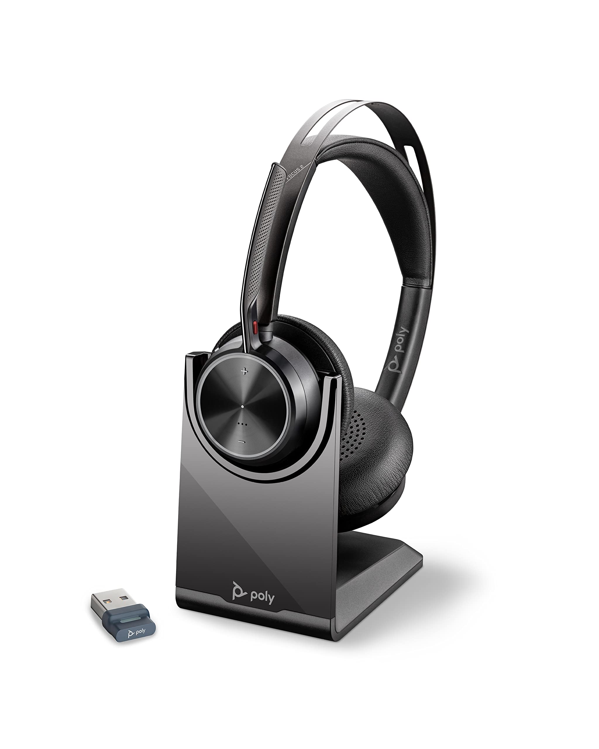 Poly (Plantronics + Polycom) Plantronics by Poly Voyager Focus UC ワイヤレス ヘッドセット (コンピューター用)