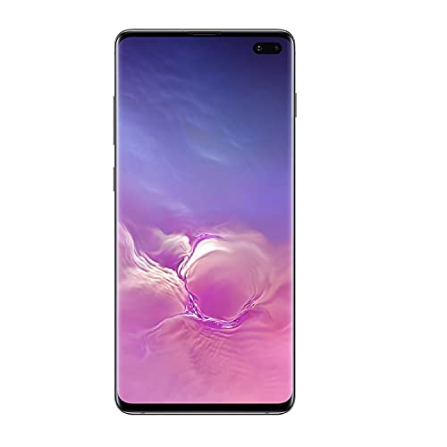 Samsung Galaxy S10 Plus 128GB 6.4' 4G LTE 完全ロック解除、プリズムブラック (リニューアル)