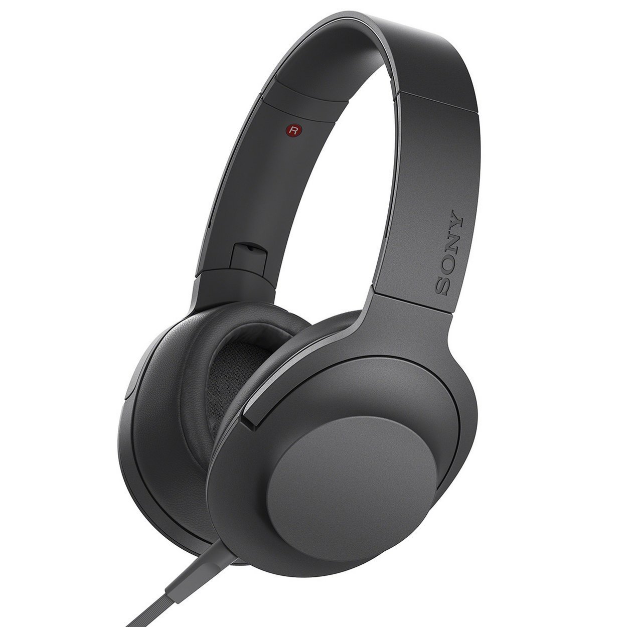Sony h.ear on Premium Hi-Res Stereo Headphones（wired）、Charcoal Black